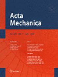 Acta Mechanica期刊