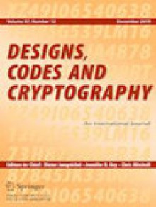 Designs Codes And Cryptography期刊