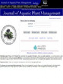 Journal Of Aquatic Plant Management期刊