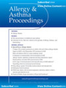 Allergy And Asthma Proceedings期刊