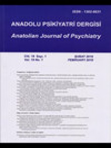 Anadolu Psikiyatri Dergisi-anatolian Journal Of Psychiatry期刊