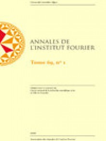 Annales De L Institut Fourier期刊