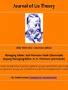 Journal Of Lie Theory期刊