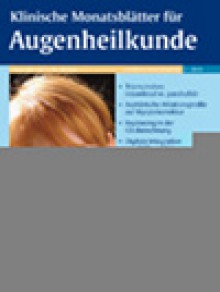 Klinische Monatsblatter Fur Augenheilkunde期刊
