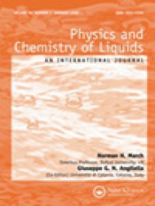 Physics And Chemistry Of Liquids期刊