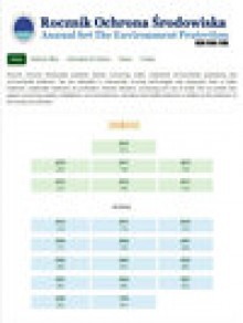 Rocznik Ochrona Srodowiska期刊