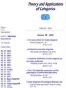 Theory And Applications Of Categories期刊