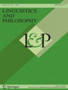 Linguistics And Philosophy期刊