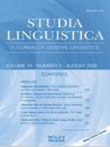 Studia Linguistica期刊