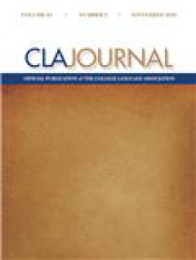 Cla Journal-college Language Association期刊