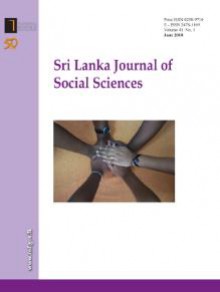 Sri Lanka Journal Of Social Sciences期刊