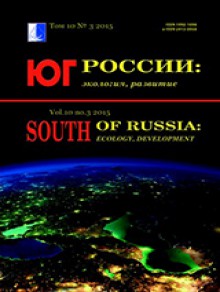 South Of Russia-ecology Development期刊