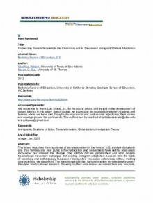 Berkeley Review Of Education期刊