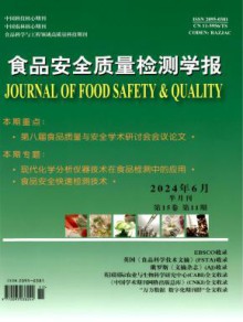 食品安全质量检测学报期刊